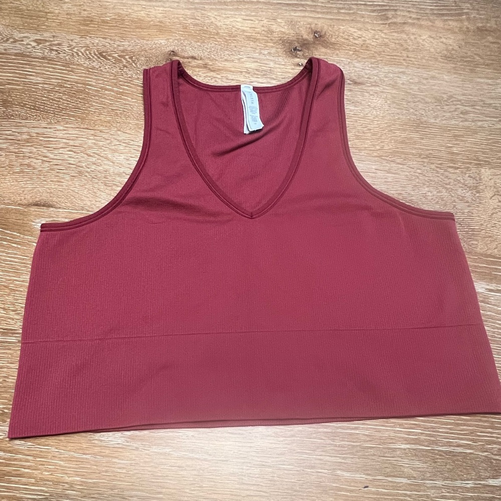 Athleta Sports Bra maroon red size 1X